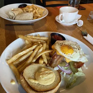Shady Steak Sandwich & Fries Brunch