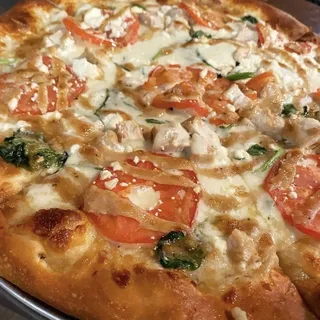 Chicken Spinach Feta Pizza