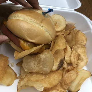 Fried Bologna Sandwich