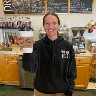 Hannah, the owner, always has a smile!