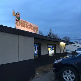 a car parked outside