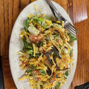 Side salad is very large!