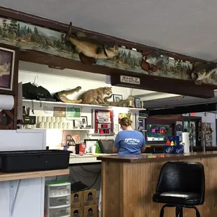 a man sitting at the bar