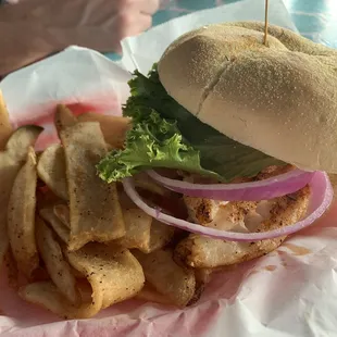 Gaston Grouper Fish Sandwich