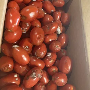 Watch the tomatoes by the case