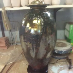Raku Landscape Lamp $750