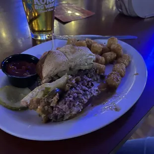 Beer cheese jalapeno burger with NO beer cheese!