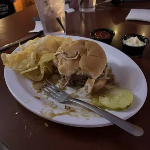 Mushroom Swiss burger