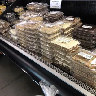 a variety of baked goods