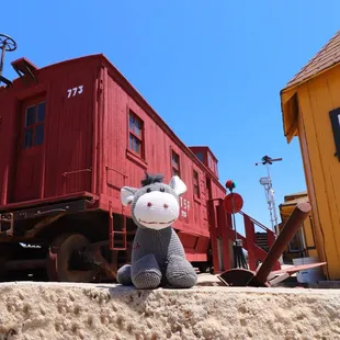 Sterling thought the train stuff was fantastic! The caboose is always the last car on a train but it&apos;s always first in his heart.