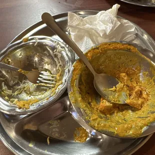 Butter chicken all gone :)