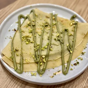 Pistacho Crepe