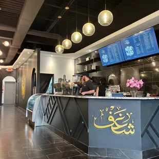 Inside the cafe