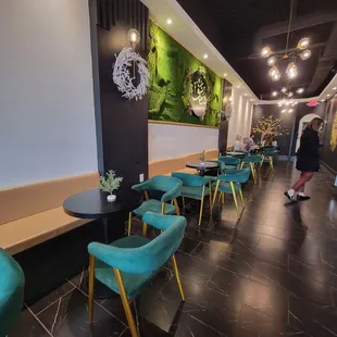 the interior of the restaurant