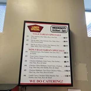 Food menu