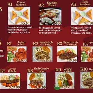 our most up to date menu 2/16/2024