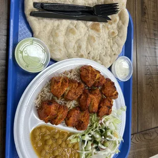 Spicy Chicken Kabob Plate