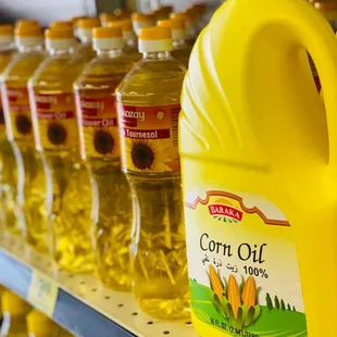 a display of corn oil