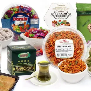 a variety of food items