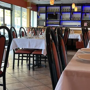 Interior of the restaurant.