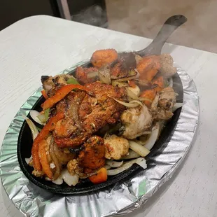 Smokin Chicken Platter was good (except the ground kabobs)