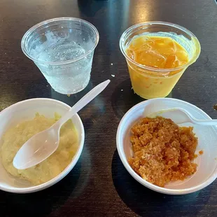 Rice Pudding / Halwa / Mango Drink