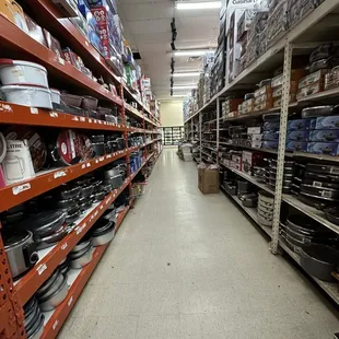 a wide view of the store&apos;s aisles