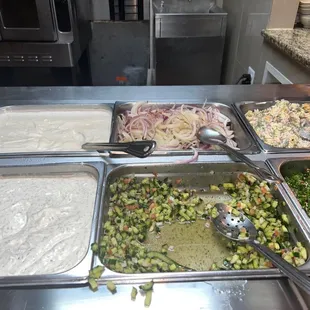 interior, salads