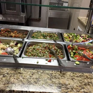Salad choices for buffet