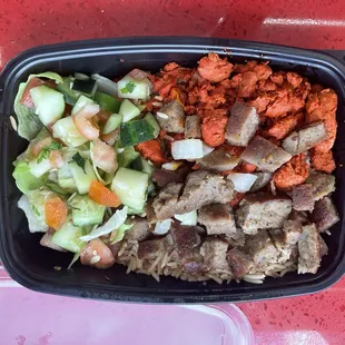 Mix platter lamb and chicken $11.99