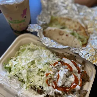 Lamb over rice, Chicken Gyro