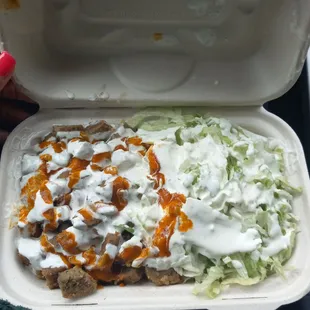 Lamb Over Rice. Absolutely scrumptious!!!