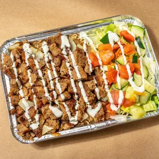 Lamb Over Rice Platter