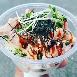 Small spicy ahi bowl. Next time I'm getting the bigger one