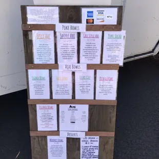 Shaka Bowl Menu 4/3/2019