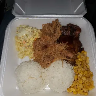 Wed-Combo #1  COMBO 1: KALUA PIG AND TERI COMBO Kalua Pig &quot;Hawaiian Style Pulled Pork&quot; &amp; BBQ Teriyaki chicken