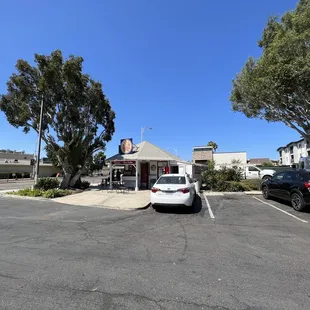 arking lot with cars parked