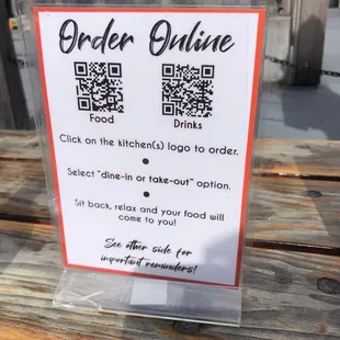 Easy touch free ordering