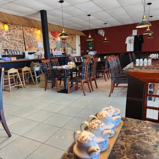 the interior of a restaurant