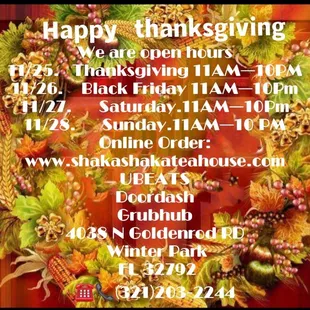 HAPPY THANKSGIVING