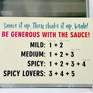 Make your own sauce