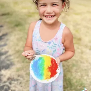 Rainbow shave ice