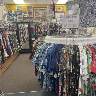 Lots of aloha wear