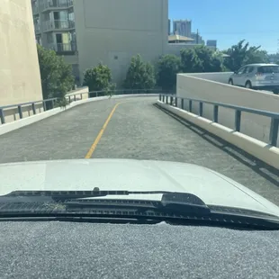 You have to go up ramp to store