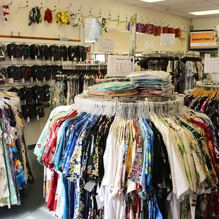 Men's Hawaiian Shirts in many designs and fabrics up to 8X sizes.