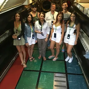 Within the guts of the Bowfin Submarine.