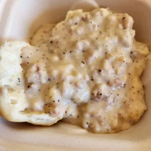 Biscuit and Gravy.