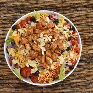 ows a bowl of chicken salad