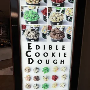 a display of edible cookies