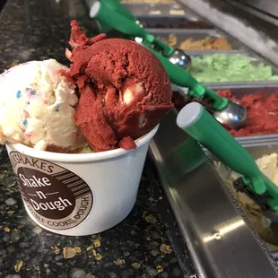 three scoops of ice cream